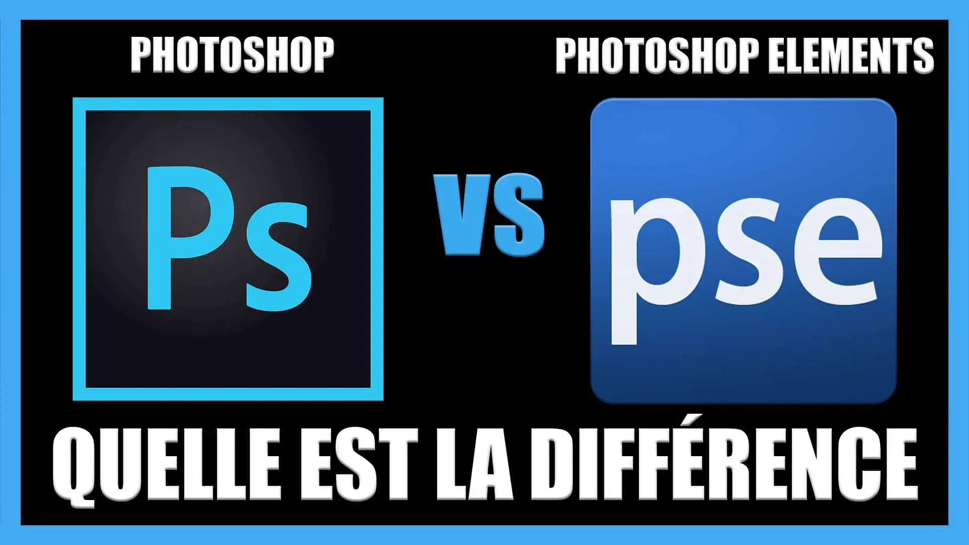 Quelle est la différence entre Photoshop et Photoshop Elements